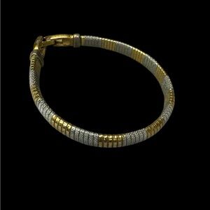 Givenchy Vintage Gold Tone and Silver Tone Bracelet